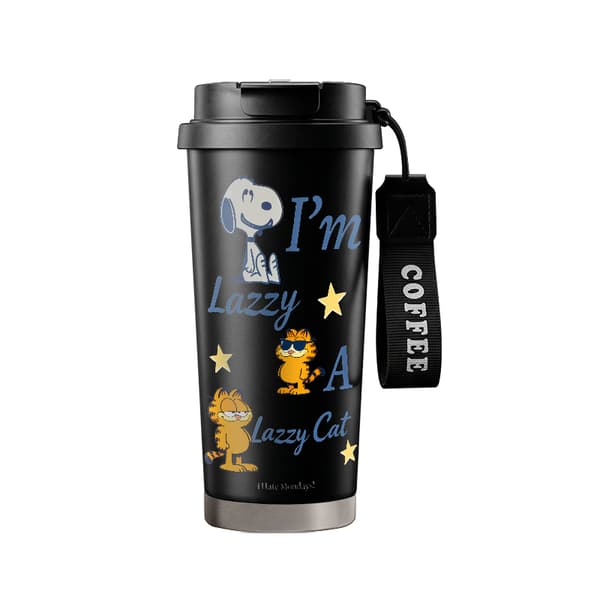 Termokaffekrus 500ml 316 Rustfrit Stål Anime Design Black