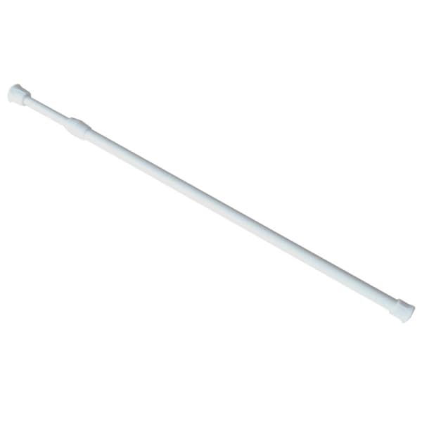 Kort infällbar gardinstång - 55~90cm, vit, maximal belastning 2kg, 1 st.
