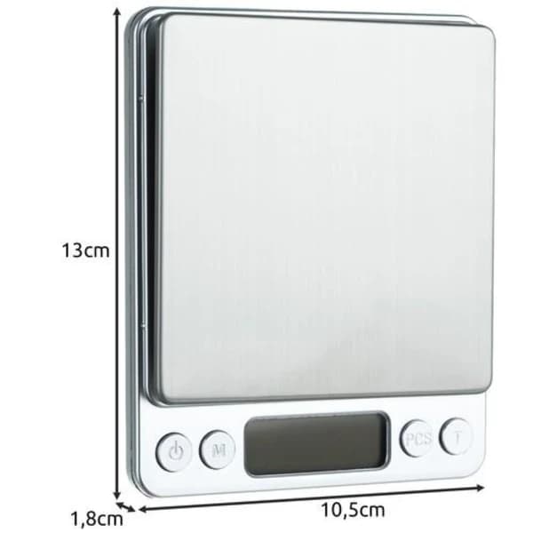 Digitalvåg / Köksvåg 0.01g-500g Silver,a
