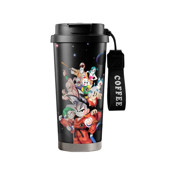 Kaffetermos 500ml Rustfritt Stål Dyredesign Black