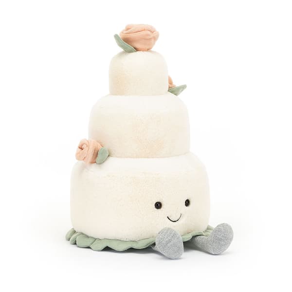 Jellycat 30 cm Amuseables Bryllupskage plyslegetøj