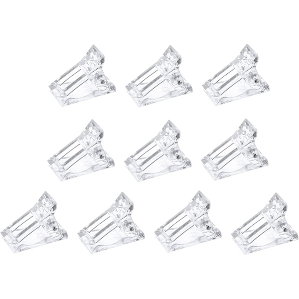 10 st Klar Nagelklippare Set, Gel Nagelklippare, Gel Naglar