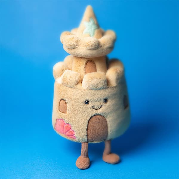 Jellycat 30 cm Amuseables Sandcastle plyslegetøj