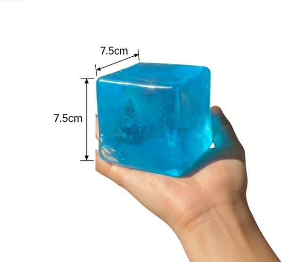 Stor klembar isbit-fidgetleke for barn, sensoriske fidgets – blå Blue