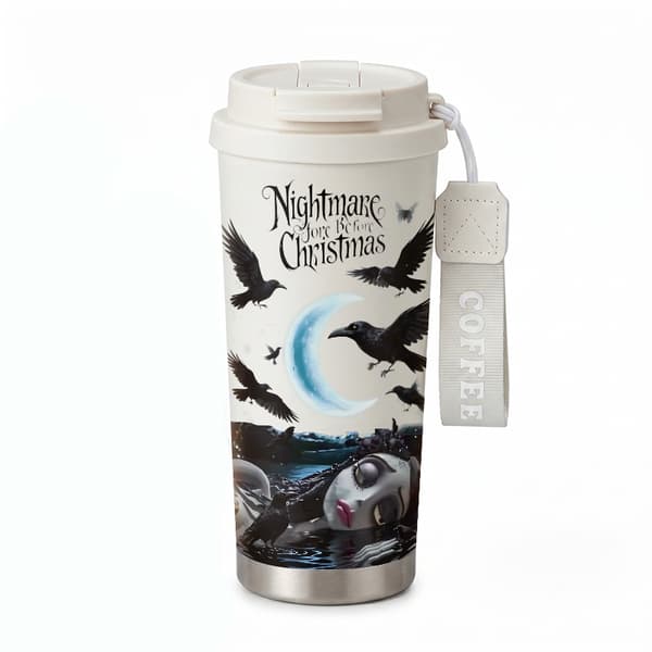 Kaffetermos 500ml Termisk Dyreprint Design White