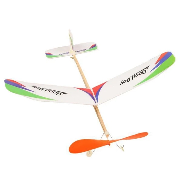 Trä Flygplan Segelflygplan Propellerplan Leksaker Set Trä Flygplanssatser Gummibandsdrivna Propellerplan Barnens Dag