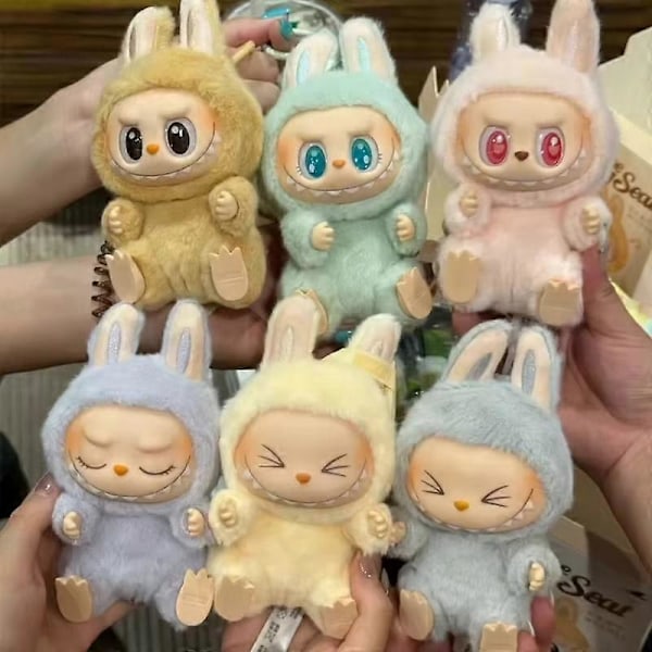 LABUBB Sittande Party 2nd Blind Box Tecknad Söt Anime Action Modell Skrivbordsdekoration Julklappar confirm 2