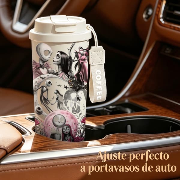 Termisk kaffekopp 500ml Militærdesign White