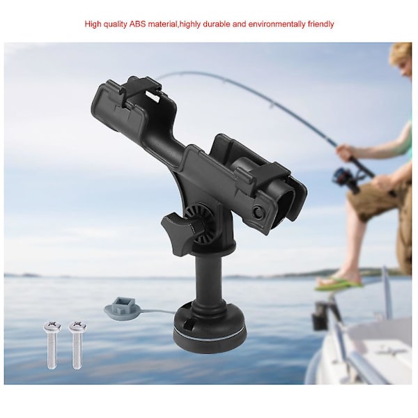 Skip Tilbehør ABS Fiske Stang Stang Holder Rack Rest 360 Justerbar Flyttbar Kajakk Båt Støtte Båt Fiskeutstyr Tilbehør Stang Brakett