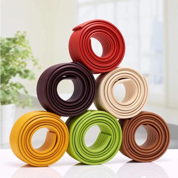 Multifunksjonell hjørnebeskyttelse Baby Safety Bumper DIY Barnehage Hjørnebeskyttelse Mykt etui Hjemmebeskyttelse 2 meter (svart)