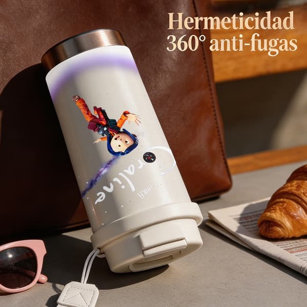 Kaffetermos 500ml 316 Rustfritt Stål Moderne Design White