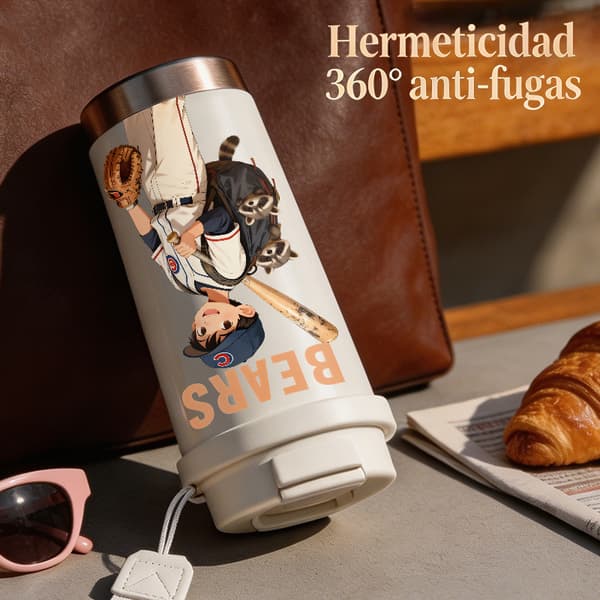 Kaffetermos 500ml Rustfritt Stål Halloween Design White