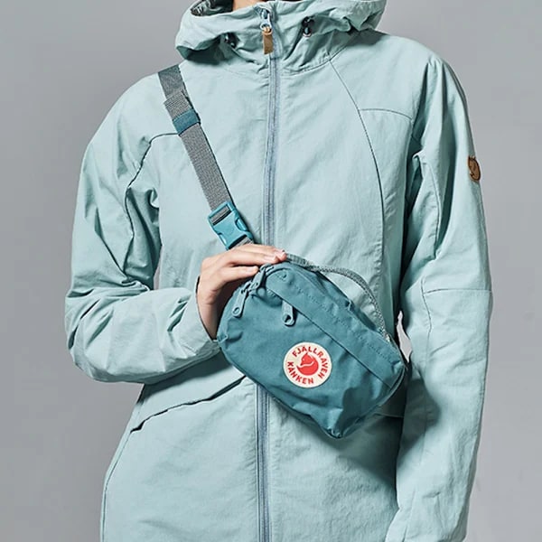 Damer Herrar Liten Midjeväska i Canvas Fanny Pack Bältesväska Grön