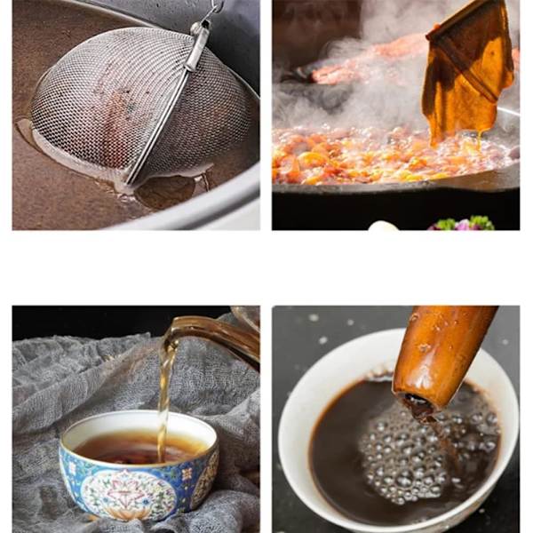 4 stk. - Rustfrit Stål Te-Infuser, Te-Sigte, 4,5 cm Te-Bold, 
