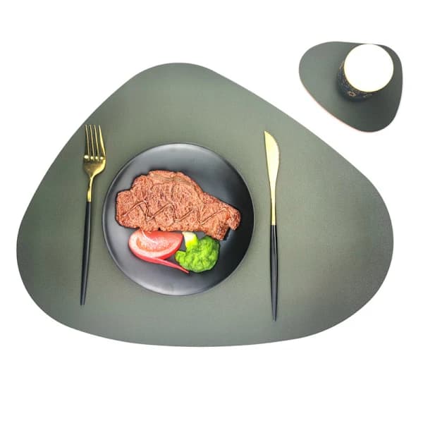 Pestävä Tabletti, 4 kpl:n setti, musta pyöreä soikea, liukumaton ja A