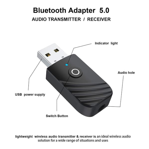 3-in-1 5.0 Bluetooth-lähetin-vastaanotin