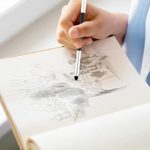 4-delt kunstnermiks svampestift, 2 størrelser dobbelt hode miks stump maling kunstblender