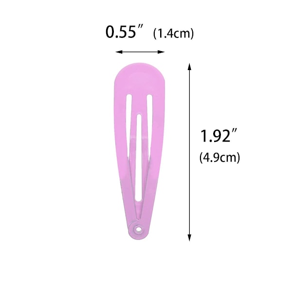 40 Stycken Färgglada Hårspännen i Metall 2 Tum Hårnålar för Kvinnor Accessoarer (cerise) Deep Pink