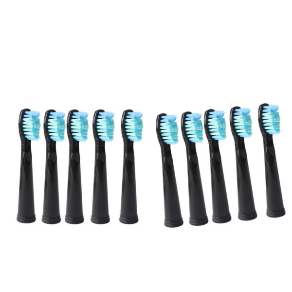 10-pack Sonic Ersättningsborsthuvuden för Seago Elektrisk Tandborste, Passar E2 E3 E4 E5 E7 E8 E9 SG-507 SG-958