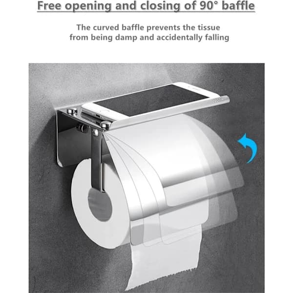 WC-paperiteline - täydellinen 304 kannella, A