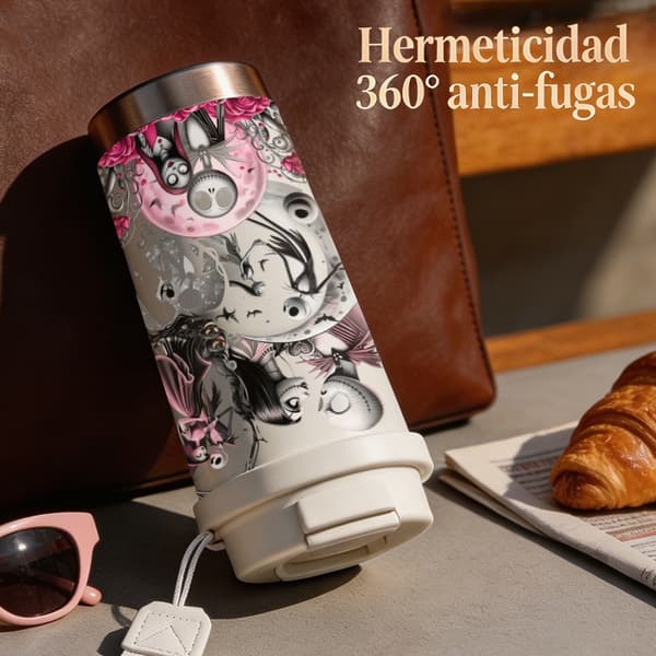 Termisk kaffekopp 500ml Militærdesign White