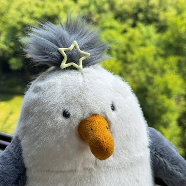 Jellycat Udstoppede, Jellycat Måge Plysdyr, Måge Udstoppede Dyr Samleobjekt Legetøj, Søde Plysdyr, Bløde Krammedyr, 25 cm