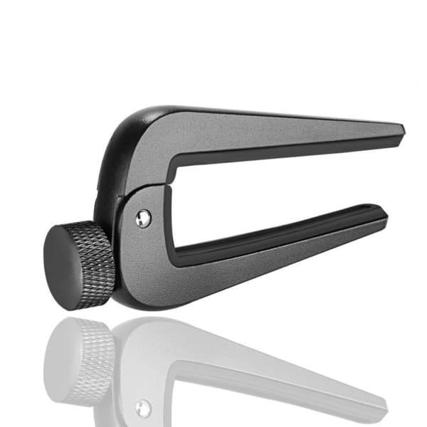 1 Stykke Knott Variabel Stemme Klips Sink Legering Svart Capo Ukulele