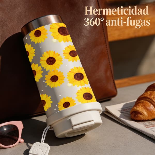 Kaffetermokande 500ml Rustfrit Stål Moderne Design Black