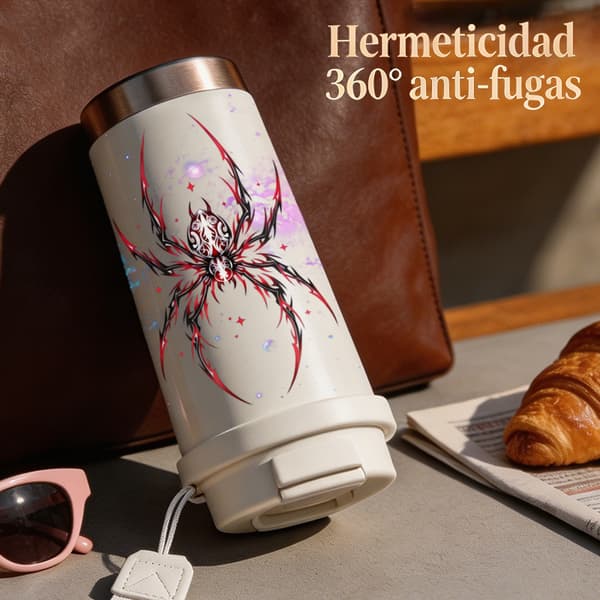 Kaffetermos 500ml 316 Rustfritt Stål Anime Design White
