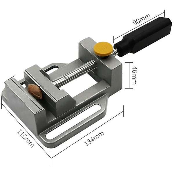 1 stk Mini Benk Fres Vise, DIY Verktøy Kjeve Klemme, Aluminiumlegering Hurtig Vise, Lett Mini Vise, Enkel Vise Klemme Verktøy