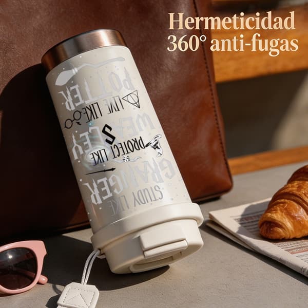 Termokopp 500 ml 316 rustfritt stål moderne design Pink