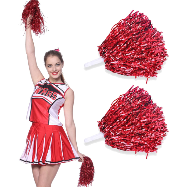 2 stk. Cheerleading Pompoms, Flerfargede Cheerleading Pompoms