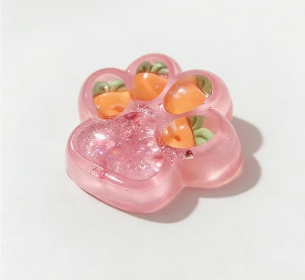 7 cm gulerodspuré kattepote klemmelegetøj - sensoriske klemmebolde til hele familien E
