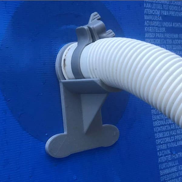 2 grå pool slangeholdere - Støtte til 30 til 37 mm slanger