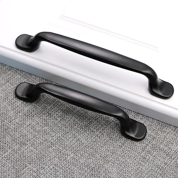 4 pakker, klassisk møbelgreb, skuffegreb, 96mm / 128mm, sort