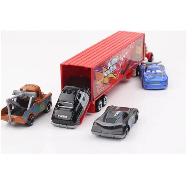 7 st Lightning McQueen Jackson Storm Cruz Mater k Farbror Lastbil Diecast Meta,a