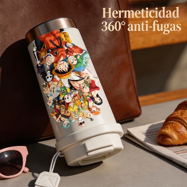 Termokopp 500 ml rustfritt stål retrodesign Black