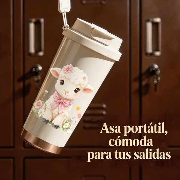 Kaffetermos 500ml Rustfritt Stål Halloween Design White
