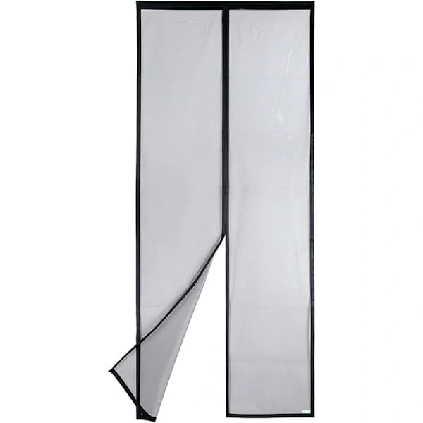Magnetisk myggenet til dør (80x210, sort),A