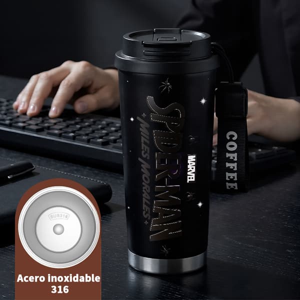 Kaffetermos 500ml Rustfritt Stål Moderne Design Black