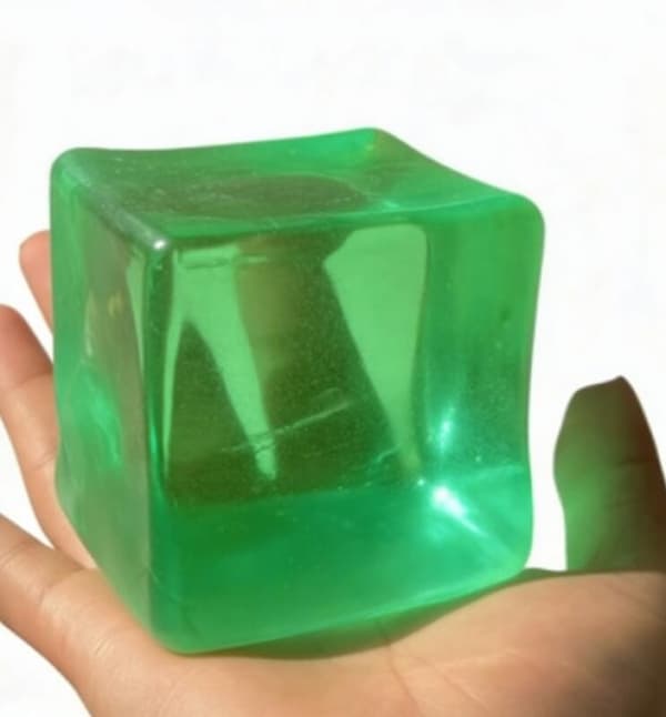 Stor klembar isbit-fidgetleke for barn, sensoriske fidgets – grønn Green