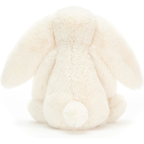 Kaninplysch, Mjuk Plyschkaninleksak, Bedårande Kramvänlig Gåva för Barn, Flickor, Pojkar (Bonnie Kanin 30 cm) white 20cm