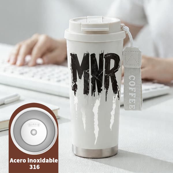 Termokopp 500ml 316 Rustfritt Stål Anime Design White