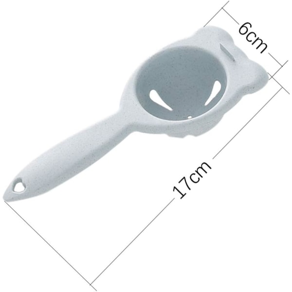 Æggeblomme Separator 2 Stykker Blå Langt Håndtag Æggehvide Filter