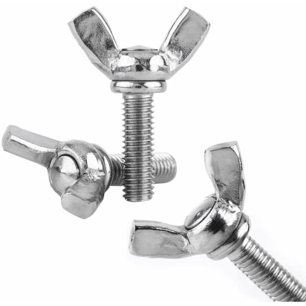 25 stk vingemutter M6 X25 mm vingeskrue med metrisk bolt 304 rustfritt stål