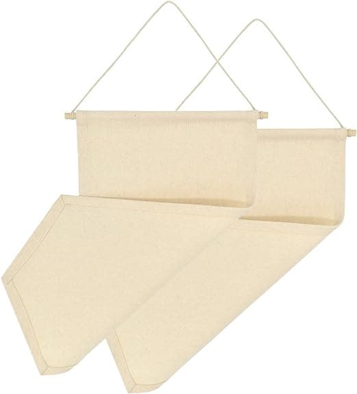 2 väggmonterade märkesdisplayer canvas Emblempins-serie display