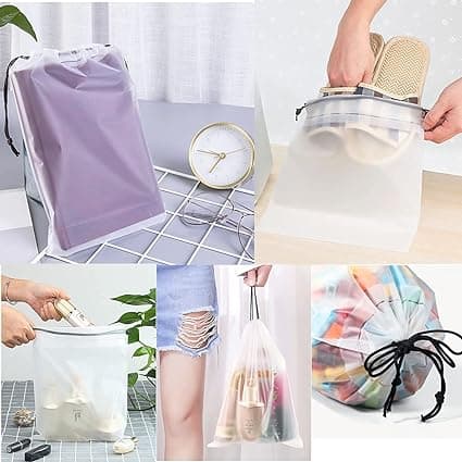 10-pack skobag organiser, multifunktionell, vattentät sminkväska