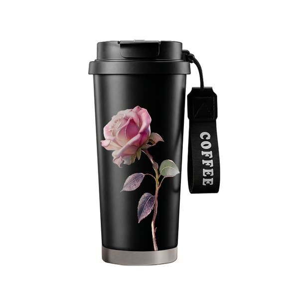 Kaffetermos 500ml Rustfritt Stål Militær Design Black