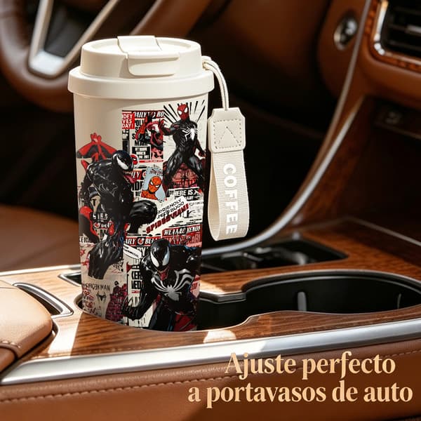 Kaffetermos 500ml 316 Rustfritt Stål Fargerikt Design Pink