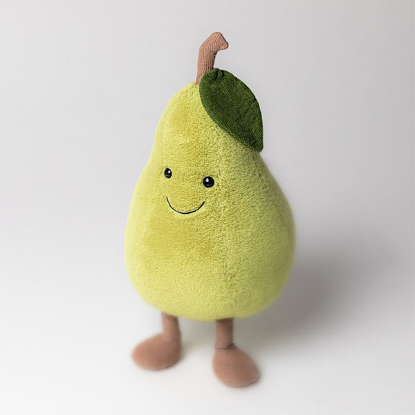 Jellycat Päron Plyschleksak, Fylld frukt, Rolig Inredning och Gåva
